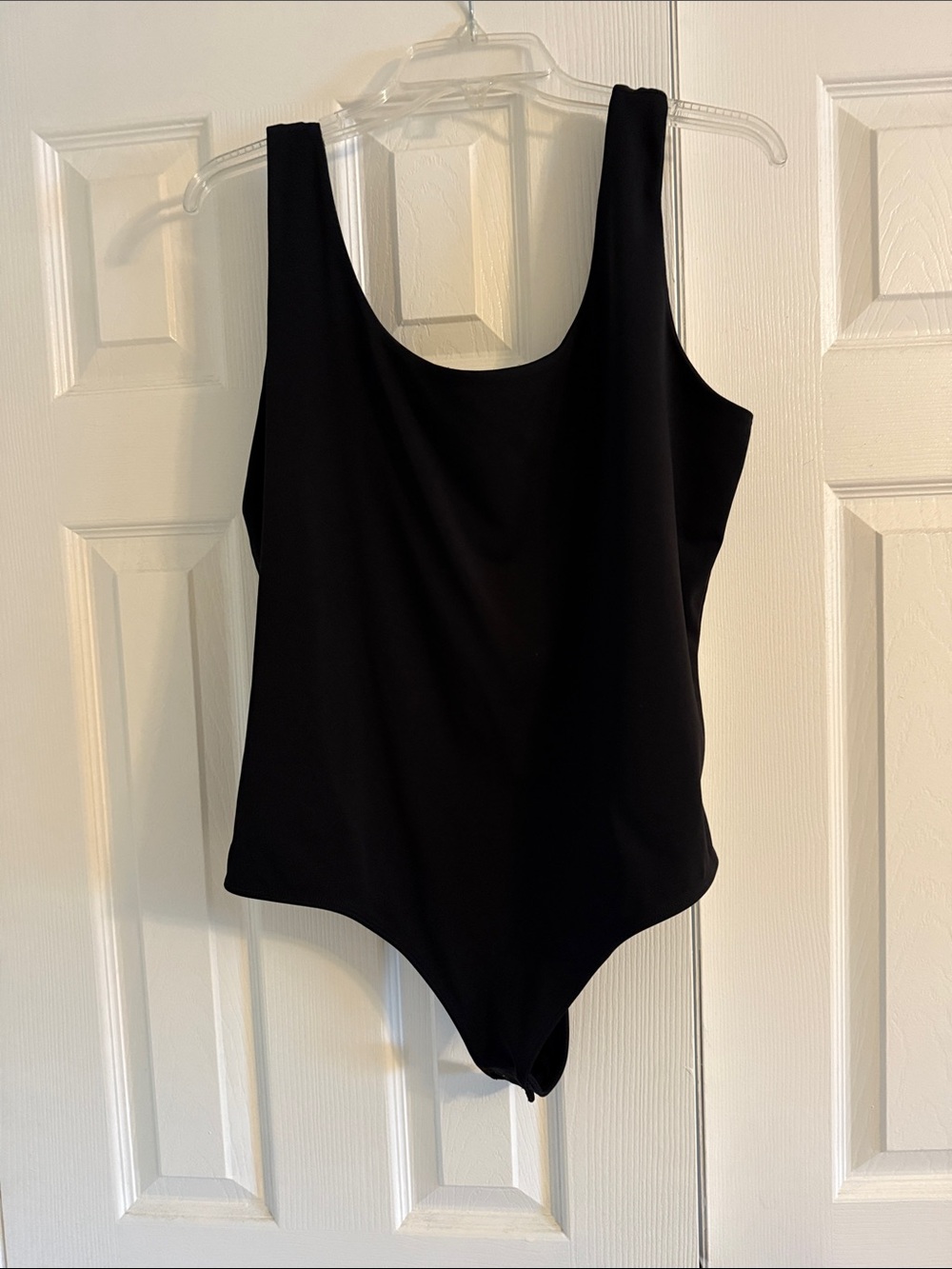 Express Black Body Contour Scoop Neck Bodysuit